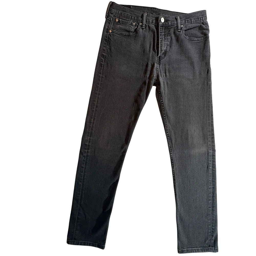 Levi's 508 Regular Taper Jeans Mens 32x32 Black Stretch Denim Casual Pants